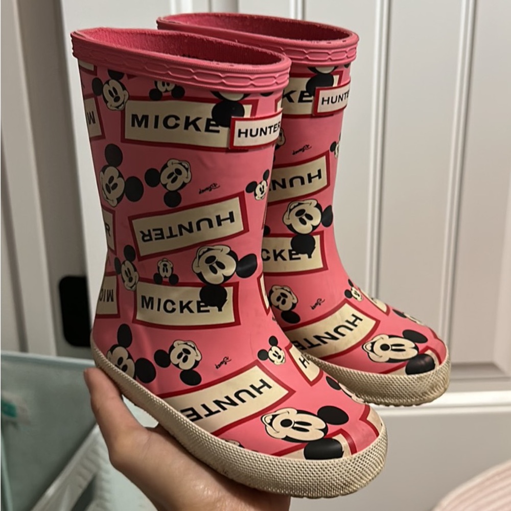 Hunter boots for toddler girl size 9